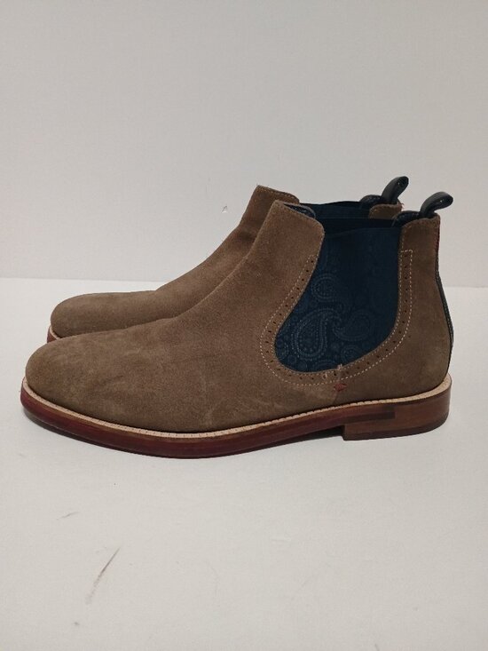 Ted Baker London Secaint Taupe Suede Chelsea Ankle Boots Men’s 9.5 US 42.5 EU main image 8